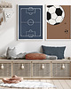 obrazy i plakaty do pokoju dziecięcego Plakat dla dzieci Soccer Ball