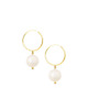 kolczyki pozłacane Kolczyki srebrne Maarien Hoops Earrings