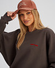 czapki damskie Sztruksowa czapka BASEBALLOWA ceglana