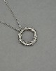 wisiory Wisiorek koło kółko wire wrapping naszyjnik