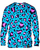 bluza bez kaptura damska Bluza Bez Kaptura Damska DR.CROW Panterka Blue