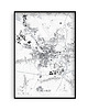 plakaty Gliwice - mapa miasta  plakat