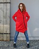 bluza z kapturem damska Bluza płaszczyk  damska asymetryczna bawełniana