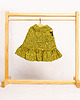 lalki Sukienka lniana dla laki boho 37 cm łaciata żółta w paski
