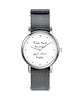 zegarki unisex Zegarek  mały - Happy soul - nylonowy, szary