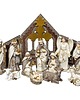 dekoracje świąteczne Dekoracja - szopka NATALE 11 elementów, 25x18 cm