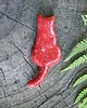 magnesy Ceramiczny magnes kot czerwony w kropki