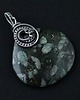 wisiory Amelia - duży wisior wire-wrapping i agat mszysty