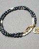 chokery Pearls /navy blue/ perły naturalne vol. 5- choker