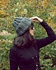 czapki damskie Chunky Alpine Alpaca beanie szara czapka