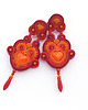 kolczyki soutache Lato w kolorze czerwonym
