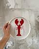 patery i talerze Talerz porcelanowy z rakiem LA LUZ / 21 cm