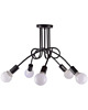 lampy wiszące Lampa wisząca zwis żyrandol lampa na sufit czarna LED E27