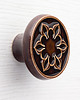 gałki do mebli Ceramiczna gałka do mebli, ciemnobrązowa, wz.2, ręcznie robiona