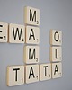 pokój dziecka - różne Kostki SCRABBLE 10x10cm  małe-zamów sobie słowa