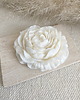 świeczniki i świece Świeca sojowa ekologiczna dekoracyjna "Peony Queen" 100x40mm biała (duża)