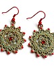 kolczyki wire wrapping SEED OF LIFE kolczyki