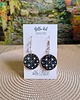 kolczyki drewniane Kolczyki wiszące koła malowane ręcznie