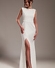sukienki maxi damskie Sukienka "Holly" - ecru maxi