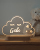 lampy do pokoju dziecka Lampka nocna dla dzieci - Chmurka