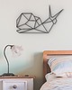 Ozdoby na ścianę Ślimak Geometryczny - 3ddekoracja na ścianę - pokój dziecięcy