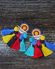 kolczyki soutache Meksykańskie  kolczyki soutache