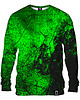 bluzy męskie Bluza Bez Kaptura Męska DR.CROW Green Wall