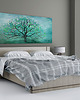 obrazy Obraz na płótnie Drzewo w turkusie 150x60cm