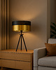 lampy stołowe Czarno-złota lampa stołowa na trójnogu ALTA GLAM w stylu glamour