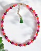 chokery Choker : summer fruits : kolorowy jadeit : choker z kamieni