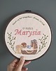 pokój dziecka - różne Tamborek haftowany, metryczka, narodziny, obrazek do pokoju dziecięcego