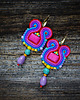 kolczyki soutache Etniczne i kolorowe kolczyki soutache