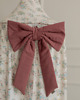 tekstylia - różne Kokarda dekoracyjna washed cotton mauve