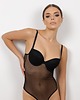 bielizna - inne Orsina czarne body push-up z delikatnym tiulem
