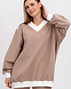 bluza bez kaptura damska Bluza ,,COMFORT" capucino