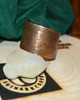 bransoletki - inne Bransoleta handmade miedź grawer