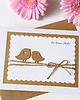 kartki scrapbooking Kartka ślubna minimalistyczna