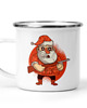 kubki Świąteczny kubek metalowy Mikołaj gnat