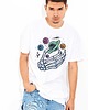 t-shirty męskie Koszulka z nadrukiem Dłoń w kosmosie