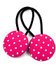 ozdoby do włosów dla dzieci Gumki do włosów w kropki Dottie Pink