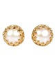 Biżuteria ślubna Kolczyki złote sztyfty Mignon z perłami