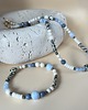 chokery Komplet choker i bransoletka z kamieni naturalnych