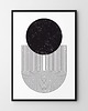plakaty Plakat Czarna geometria abstrakcja minimalistyczna v3