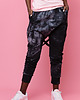 spodnie dresowe damskie Grafitowe spodnie z szelkami TIE DYE