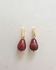 kolczyki z kamieniami Kolczyki patyczki krople jaspis czerwony