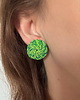kolczyki soutache Zielone kolczyki handmade 