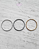 pierścionki srebrne 3 obrączki SLIM srebro, sr. złocone - komplet