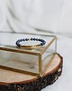 bransoletki z kamieni naturalnych Bransoletka LAPIS LAZULI  z pozłacaną blaszką