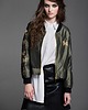 bluza bez kaptura damska Bomber Khaki Haftowany