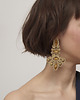 kolczyki soutache Bardzo duże złote kolczyki - barokowe złoto
